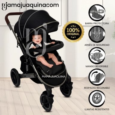 COCHE CUNA PARA BEBÉS «BEVERLY» EDICIÓN LIMITADA BLACK