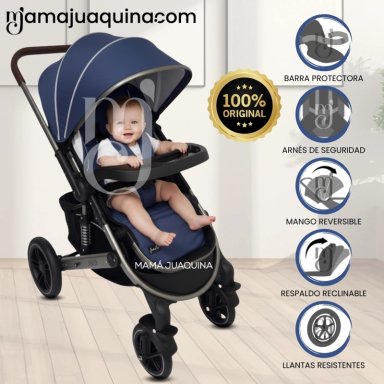 COCHE CUNA PARA BEBÉS «BEVERLY» EDICIÓN LIMITADA BLUE