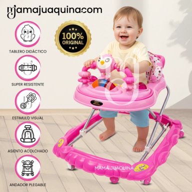 ANDADOR DIDÁCTICO PLEGABLE «BIRDS» EDICIÓN LIMITADA PINK