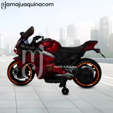 MOTO A BATERÍA PARA NIÑOS «PANIGALE» DE LUJO RED - 2
