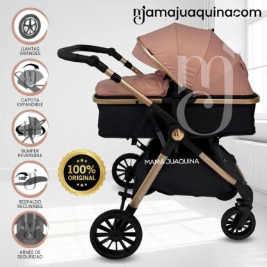 COCHE MOISÉS TRAVEL SYSTEM «THORNE» DE LUJO PINK