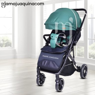 COCHE DE PASEO MALETA «LIVANO PRIME» DE LUJO TURQUESA