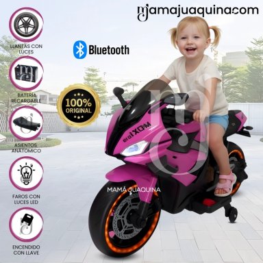 MOTO A BATERÍA PARA NIÑOS «SAIKO» LICENSSED PINK - 1