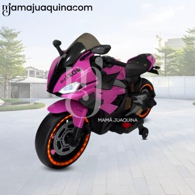 MOTO A BATERÍA PARA NIÑOS «SAIKO» LICENSSED PINK - 2