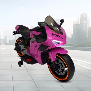 MOTO A BATERÍA PARA NIÑOS «PANIGALE» DE LUJO PINK - 3