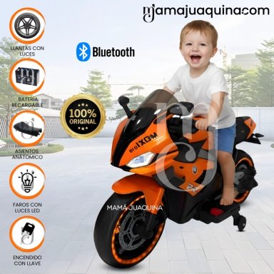 MOTO A BATERÍA PARA NIÑOS «SAIKO» LICENSSED ORANGE - 1