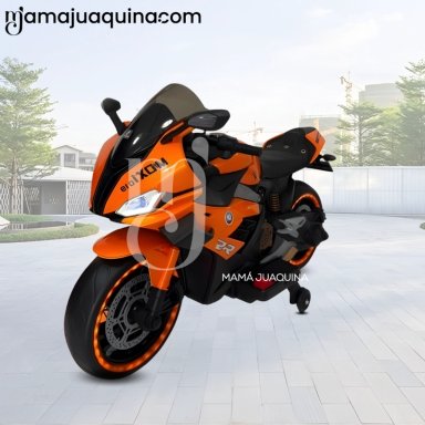 MOTO A BATERÍA PARA NIÑOS «SAIKO» LICENSSED ORANGE - 2