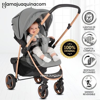 COCHE CUNA DEPORTIVO «SMART PLUS» MANGO REVERSIBLE GRAY