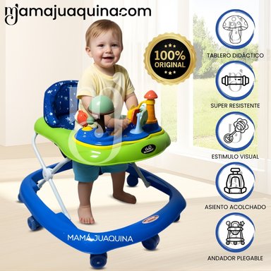 ANDADOR CON TABLERO MUSICAL «HONGUITO II» GREEN