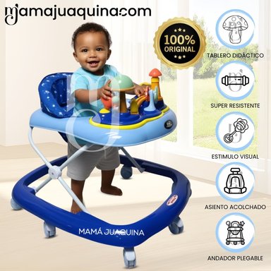 ANDADOR CON TABLERO MUSICAL «HONGUITO II» BLUE