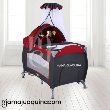 CUNA CORRAL «VIENA STOKKER PRO» 2 EN 1 CON COLCHÓN RED - 4