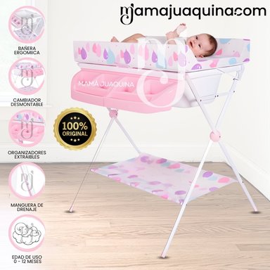 BAÑERA CAMBIADOR «EILLEEN» EDICIÓN LIMITADA DARK PINK
