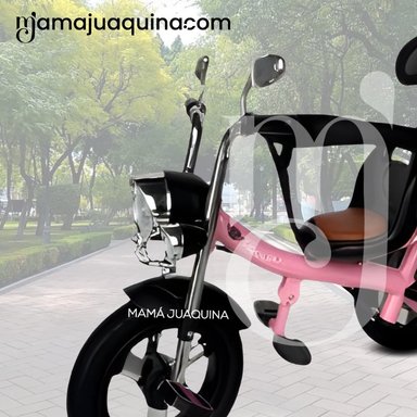 TRICICLO CHAVITO CON GUIADOR «YARLEY» MUSICAL PINK - 2