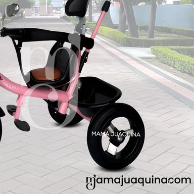 TRICICLO CHAVITO CON GUIADOR «YARLEY» MUSICAL PINK - 3