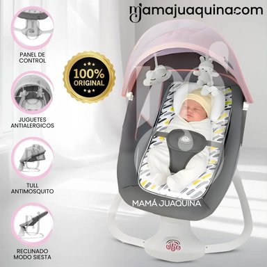 MECEDORA PLEGABLE ELÉCTRICA PARA BEBÉS «DOLLY III» PINK