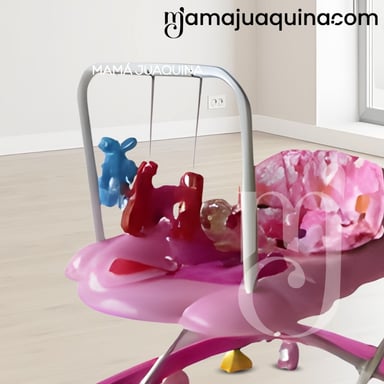 ANDADOR CON TABLERO MUSICAL «UGLY DUCKY» PINK - 3