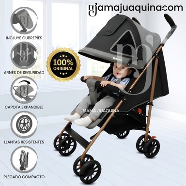 COCHE BASTÓN «SHUWI» DE LUJO GRAY