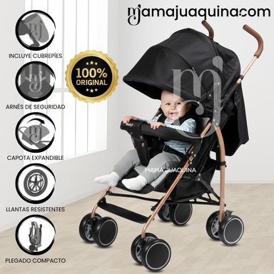 COCHE BASTÓN «VINNIE» DE LUJO BLACK