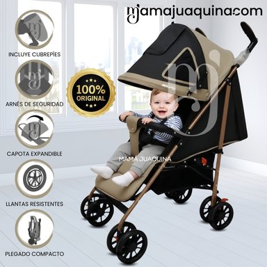 COCHE BASTÓN «SHUWI» DE LUJO BEIGE