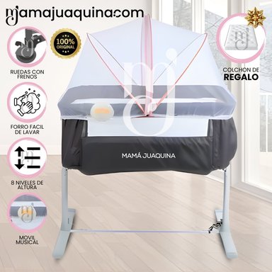 CUNA MUSICAL DE LUJO «MOZZI» EDICIÓN LIMITADA CON COLCHÓN PINK