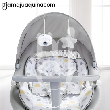 SILLA MECEDORA DIDACTICA «STAR II» CON BLUETOOTH GRIS - 4