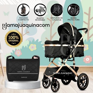 COCHE MOISÉS TRAVEL SYSTEM DE LUJO «NEW ORLEANS» CON BOLSO PAÑALERO