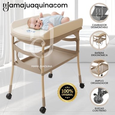 BAÑERA CAMBIADOR «DINO CARE» EDICIÓN EXCLUSIVA BEIGE