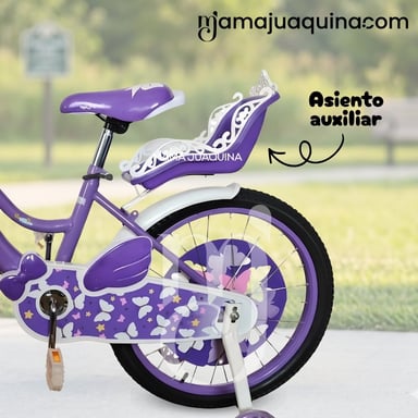 BICICLETA CAMPERA PARA NIÑA ARO 20 «ALANIS» CON CANASTA - 3