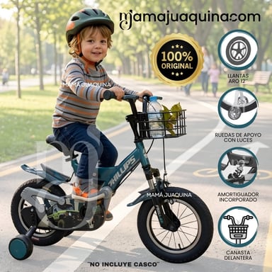 BICICLETA PARA NIÑO ARO 12 «PHILLIPS KIDS» CON CANASTA - 1
