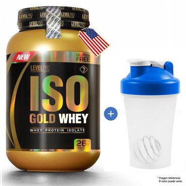 PROTEÍNA ISOLATADA LEVEL PRO ISO GOLD WHEY 1.1KG VAINILLA