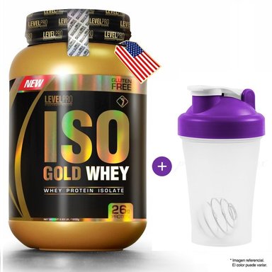 PROTEÍNA ISOLATADA LEVEL PRO ISO GOLD WHEY 1.1KG CHOCOLATE