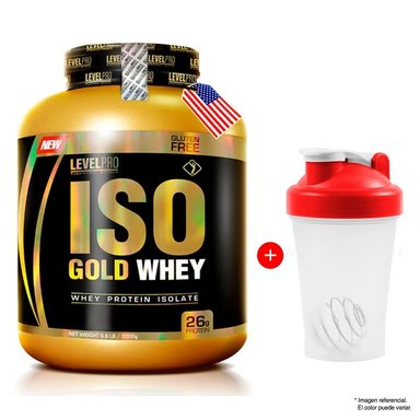 PROTEÍNA ISOLATADA LEVEL PRO ISO GOLD WHEY 3KG CHOCOLATE