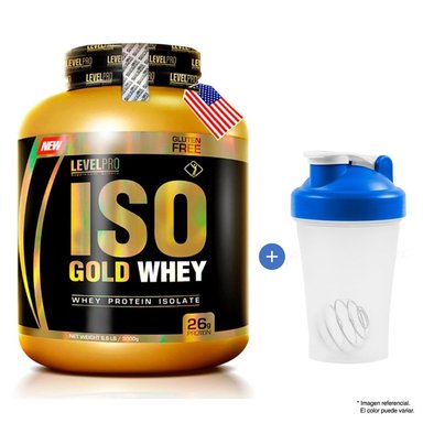 PROTEÍNA LEVEL PRO ISO GOLD WHEY 6.6 LBS CHOCOLATE RICH