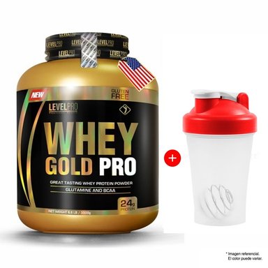 PROTEÍNA LEVEL PRO WHEY GOLD PRO 6.6 LBS VAINILLA CREME