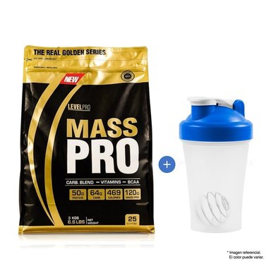 PROTEÍNA LEVEL PRO MASS PRO 3KG CHOCOLATE SUERO DE LECHE