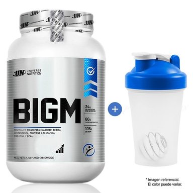 PROTEÍNA UNIVERSE NUTRITION BIGM 2 KG CHOCOLATE + SHAKER