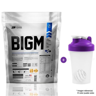 PROTEÍNA UNIVERSE NUTRITION BIGM 3 KG COOKIES Y CREAM + SHAKER