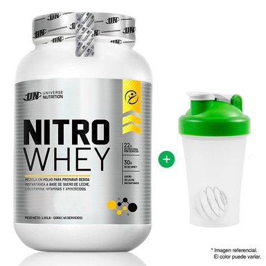 PROTEÍNA UNIVERSE NUTRITION NITRO WHEY 1.1 KG VAINILLA SUERO DE LECHE + TOMATODO