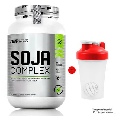 PROTEÍNA UNIVERSE NUTRITION SOJA COMPLEX 1.5 KG CHOCOLATE + SHAKER
