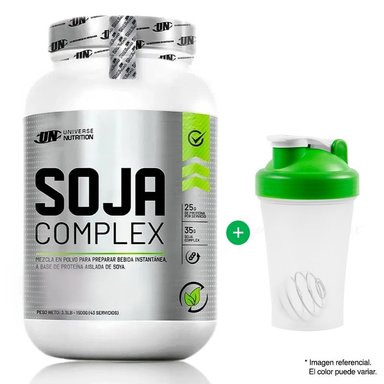PROTEÍNA UNIVERSE NUTRITION SOJA COMPLEX 1.5 KG COOKIES MÁS OBSEQUIO