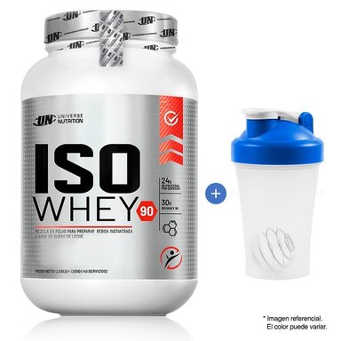 PROTEÍNA UNIVERSE NUTRITION ISO WHEY 90 1.1 KG VAINILLA + SHAKER