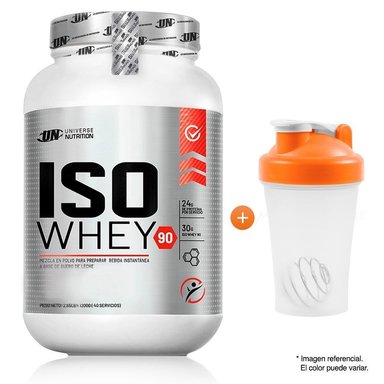 PROTEÍNA ISOLATADA UNIVERSE NUTRITION ISO WHEY 1.1 KG COOKIES AND CREAM +SHAKER