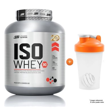 PROTEÍNA UNIVERSE NUTRITION ISO WHEY 90 3 KG CHOCOLATE + SHAKER