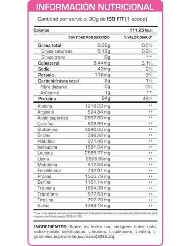 PROTEÍNA FITFEM ISOFIT 1.1 KG CHOCOLATE + SHAKER - 2