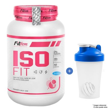 PROTEÍNA FITFEM ISO FIT 1.1KG VAINILLA 37 SERVICIOS