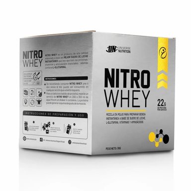 PROTEÍNA UNIVERSE NUTRITION NITRO WHEY CAJA 10 UNIDADES CHOCOLATE