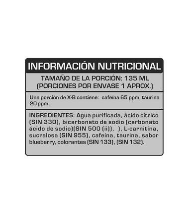 QUEMADOR GRASA UNIVERSE NUTRITION X-B PAQUETE 60 BOTELLAS 135 ML L-CARNITINA PIÑA - 2
