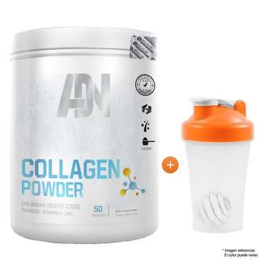 COLÁGENO COLLAGEN POWDER HIDROLIZADO FRUIT PUNCH ADN 500 GR UNIDAD