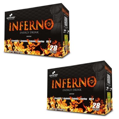 QUEMADOR GRASA WINNER NUTRITION 2 CAJAS INFERNO POR 28 SACHETS C/U MARACUYÁ