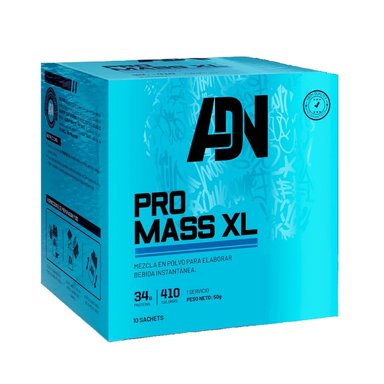 ADN NUTRITION PRO MASS XL CAJA 10 UNID. CHOCOLATE